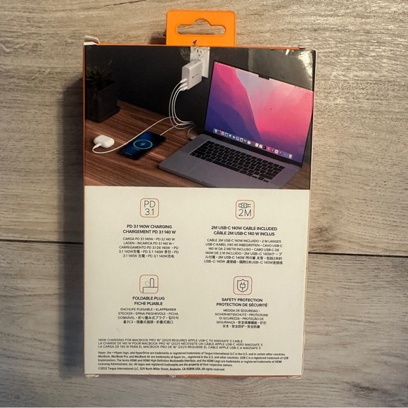 HyperJuice 140W Usb-C Charger 1140WW USB compatible with MacBook - Picture 4 of 8